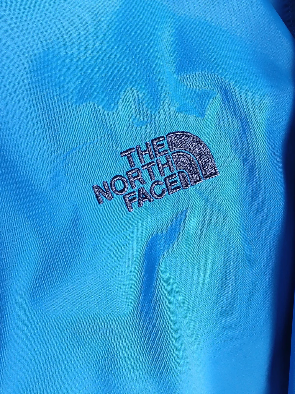 The North Face HyVent Rain Jacket XL Men's Hooded Waterproof Windbreaker Blue